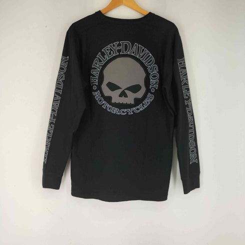 ハーレーダビッドソン HARLEY-DAVIDSON スカル ロングスリーブ Tシャツ メンズ import:S