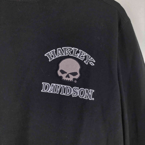 ハーレーダビッドソン HARLEY-DAVIDSON スカル ロングスリーブ Tシャツ メンズ import:S