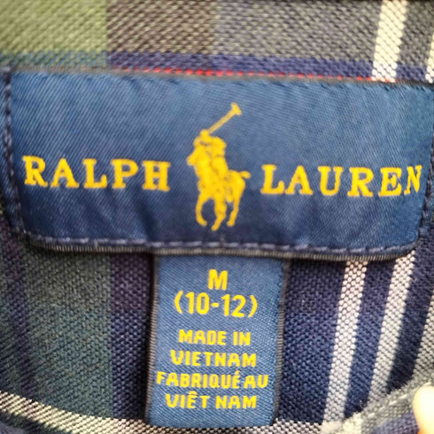ラルフローレン RALPH LAUREN 現行タグ スモールポニー刺繍 チェック BD シャツ レディース M(10-12)