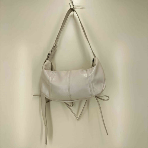 マーティンキム Matin Kim HALF SHIRRING RIBBON ROUND BAG ハーフ シャーリング リボン ラウンド バッグ レディース