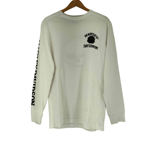 ハーレーダビッドソン HARLEY-DAVIDSON スカル ロングスリーブ Tシャツ メンズ import:S