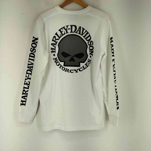 ハーレーダビッドソン HARLEY-DAVIDSON スカル ロングスリーブ Tシャツ メンズ import:S