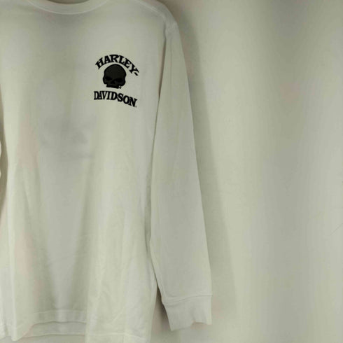 ハーレーダビッドソン HARLEY-DAVIDSON スカル ロングスリーブ Tシャツ メンズ import:S
