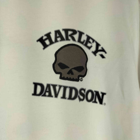 ハーレーダビッドソン HARLEY-DAVIDSON スカル ロングスリーブ Tシャツ メンズ import:S