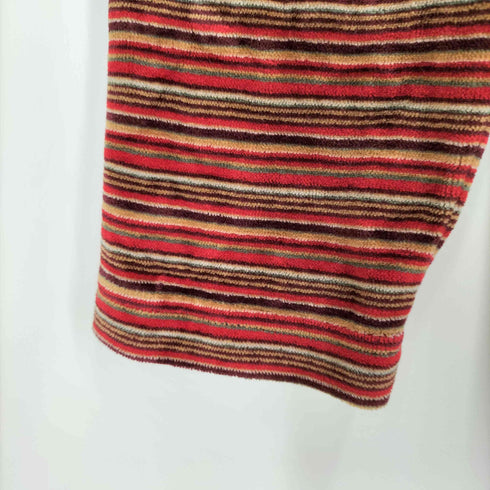 ポールスミスロンドン Paul Smith LONDON ベロア マルチボーダー クルーネック 長袖 カットソー メンズ import:L