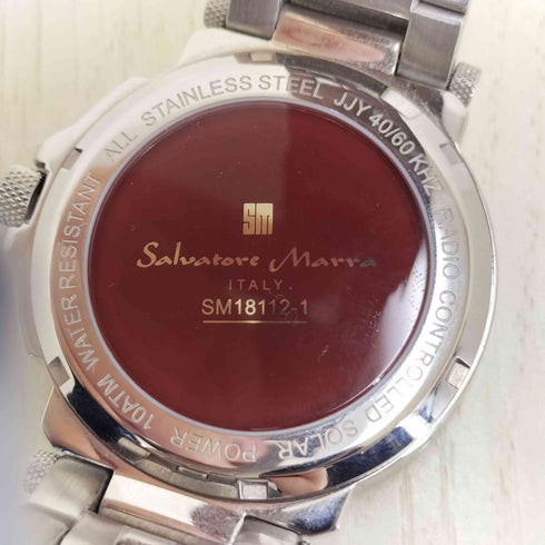 Salvatore Marra 電波ソーラー腕時計 メンズ