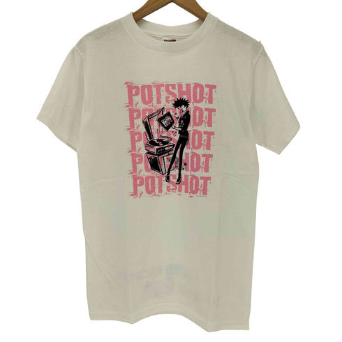 フルーツオブザルーム FRUIT OF THE LOOM バンドプリントクルーネックTシャツ メンズ import:S