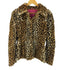 COMPLETE girls ラビットファー レオパード柄 ファー ジャケット レディース S/M