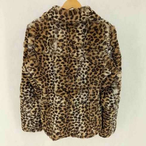 COMPLETE girls ラビットファー レオパード柄 ファー ジャケット レディース S/M