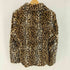 COMPLETE girls ラビットファー レオパード柄 ファー ジャケット レディース S/M