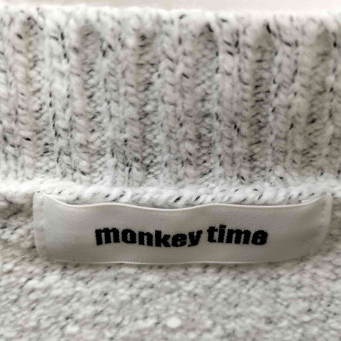 モンキータイム MONKEY TIME ミックス コットン アクリル クルーネックニット メンズ JPN:XL