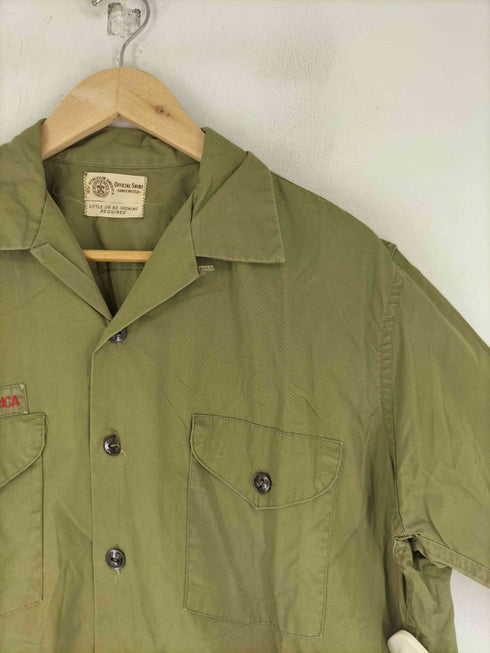 ボーイスカウトオブアメリカ BOY SCOUTS OF AMERICA 80S~ S/S オープンカラー シャツ メンズ