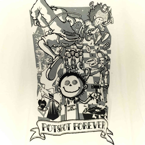 アンビル Anvil バンドプリントクルーネックTシャツ メンズ import:M