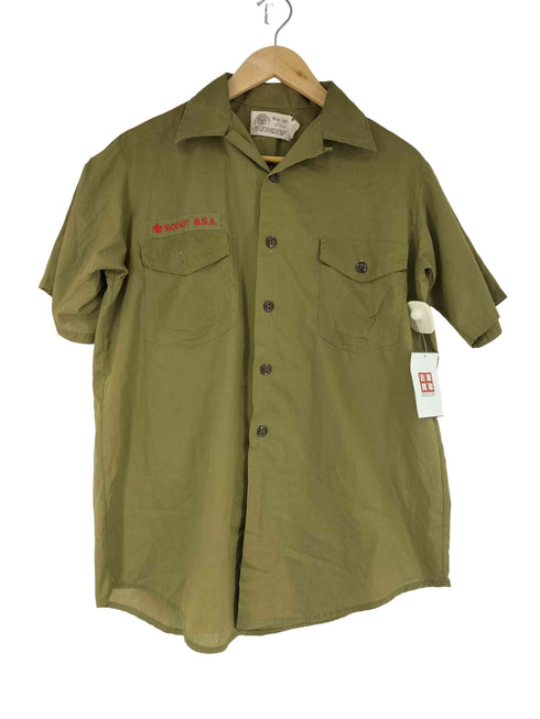 ボーイスカウトオブアメリカ BOY SCOUTS OF AMERICA 80S~ S/S オープンカラー シャツ メンズ