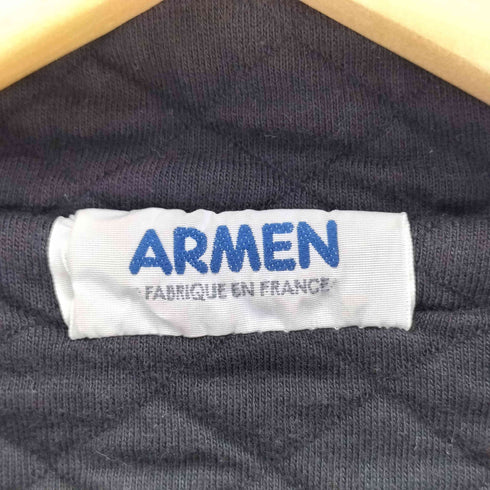 アーメン ARMEN フランス製 コットンポリ キルティングスタンドカラーコート レディース