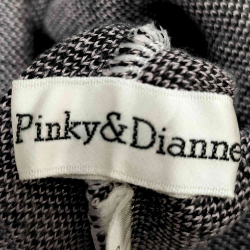 ピンキーアンドダイアン Pinky&Dianne 00S Vネック チェック コットン ニット レディース JPN:38