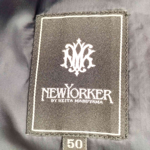 ニューヨーカー NEWYORKER 銀ボタン 3Bテーラードジャケット メンズ JPN:50