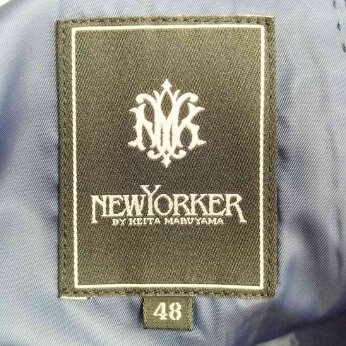 ニューヨーカー NEWYORKER カノニコ生地 2Bシングルテーラードジャケット メンズ 48