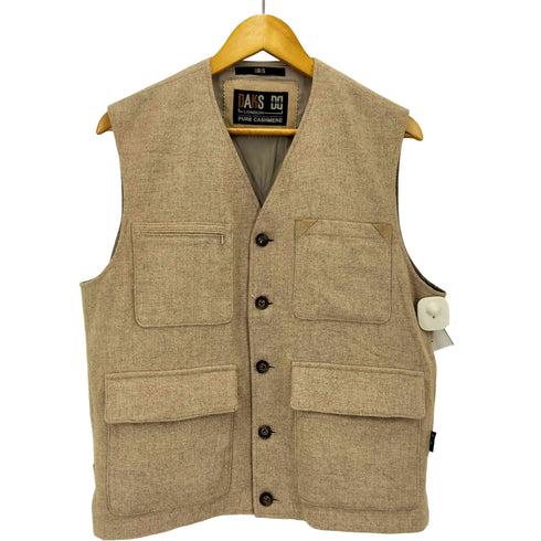 ダックス DAKS PURE CASHMERE カシミヤ ベスト ジレ メンズ