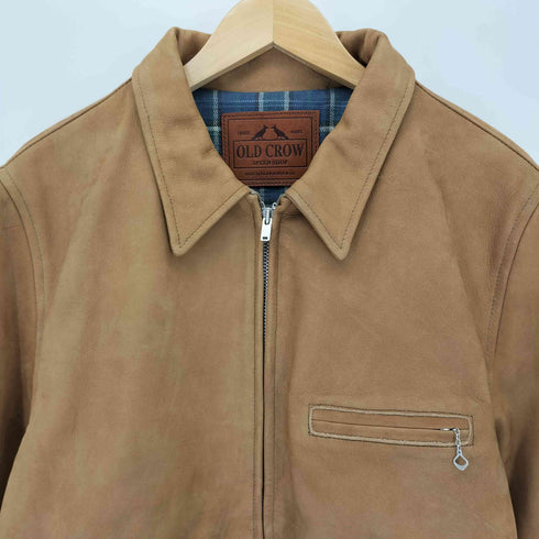 オールドクロウ OLD CROW SPEED SHOP LEATHER SPORTS JACKET スピード・ショップ・レザー・スポーツ・ジャケット メンズ JPN:L