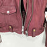 ディーゼル DIESEL シープスキン レザー バックスタッズ ダブル ライダース ジャケット レディース import:XS