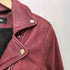 ディーゼル DIESEL シープスキン レザー バックスタッズ ダブル ライダース ジャケット レディース import:XS