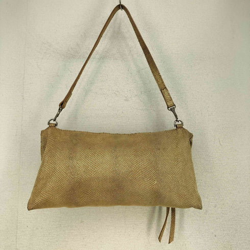 ジャンニキャリーニ GIANNI CHIARINI サフィアーノ調 メタリックゴールド 本革 レザークラッチバッグ レディース