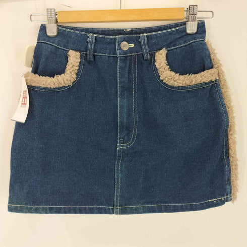 グレイル GRL ボアデニムジャケット×ミニスカートセットアップ レディース S
