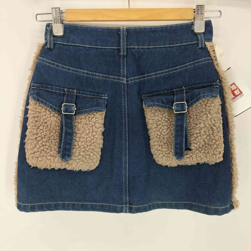 グレイル GRL ボアデニムジャケット×ミニスカートセットアップ レディース S