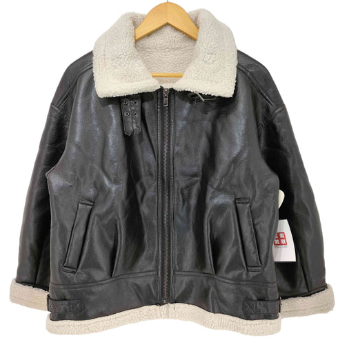 イング INGNI B-3 ボア ムートン レザー ジャケット レディース JPN:M