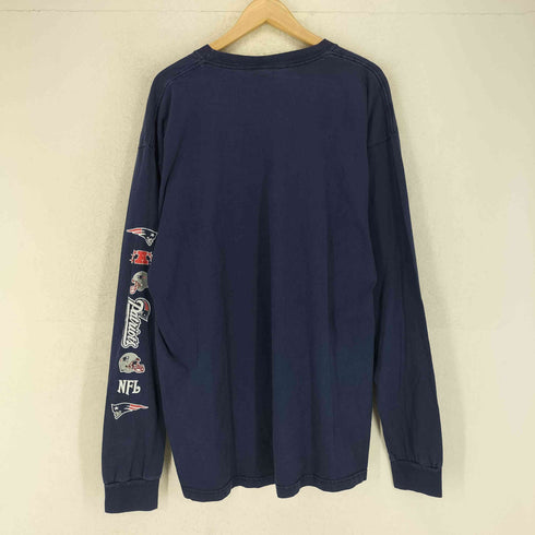 リーボック Reebok 00s アメフト プリント クルーネック 長袖 Tシャツ メンズ L