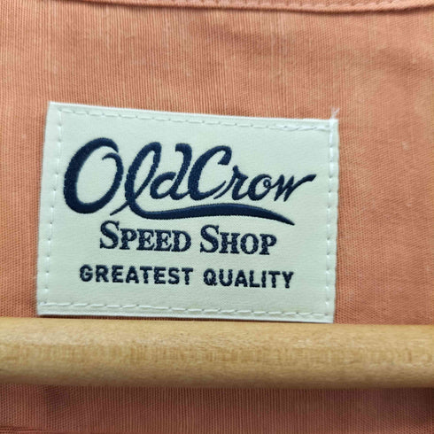 オールドクロウ OLD CROW MC SERVICEMAN - S/S WORK SHIRTS / PINK」S/Sワークシャツ メンズ JPN:L