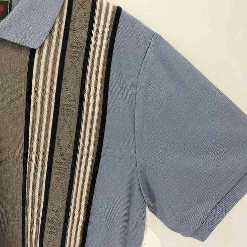 ギャングスタビル GANGSTERVILLE MANHATTAN CLUB-KNIT S/S SHIRTS 半袖ニットポロシャツ メンズ JPN:L