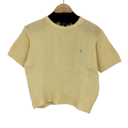 ポロバイラルフローレン Polo by RALPH LAUREN ポニー刺繍 半袖コットンニット レディース 140