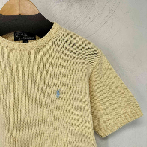 ポロバイラルフローレン Polo by RALPH LAUREN ポニー刺繍 半袖コットンニット レディース 140