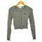 ALLISON BROWN KNIT CARDIGAN クルーネック ニット カーディガン レディース FREE