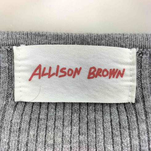 ALLISON BROWN KNIT CARDIGAN クルーネック ニット カーディガン レディース FREE