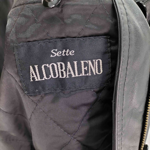 SETTE ALCOBALENO 本革 裏地キルティング レザー ショートコート レディース FREE