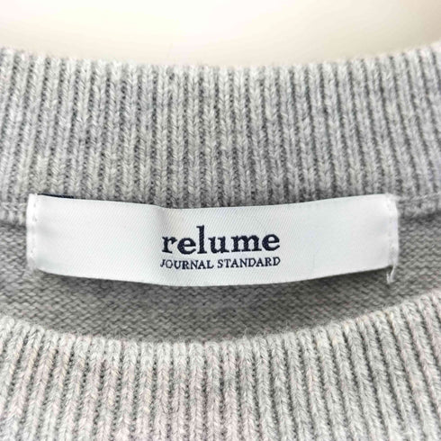 ジャーナルスタンダードレリューム JOURNAL STANDARD relume 23AW コットンカシミヤロゴニット レディース FREE