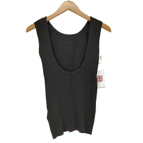 アメリ AMERI MEDI CONCEPT LOGO KNIT TANK TOP コンセプト ロゴ ニット タンクトップ レディース FREE