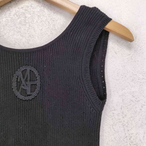 アメリ AMERI MEDI CONCEPT LOGO KNIT TANK TOP コンセプト ロゴ ニット タンクトップ レディース FREE