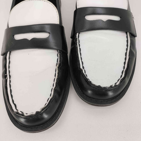 ザラ ZARA バイカラー ローファー レディース JPN:24