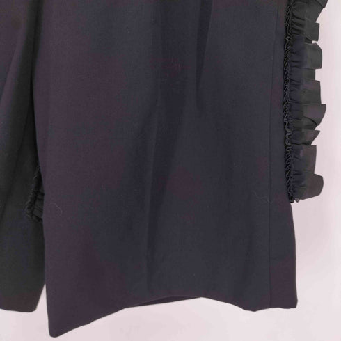 コムデギャルソン COMME des GARCONS 08AW 異素材切替 フリル装飾 2タックショートパンツ メンズ SS