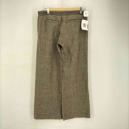バッカ BACCA リネン100 チェックローライズパンツ レディース JPN:38