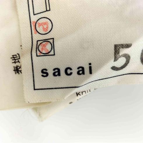サカイ Sacai 異素材ドッキングニットカーディガン メンズ 19