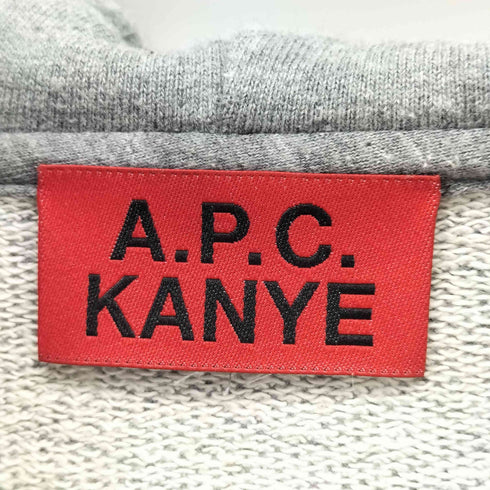 アーペーセー A.P.C. KANYE WEST hoodie ケニーウェストフーディ― サイドスリット半袖パーカー メンズ import:XS