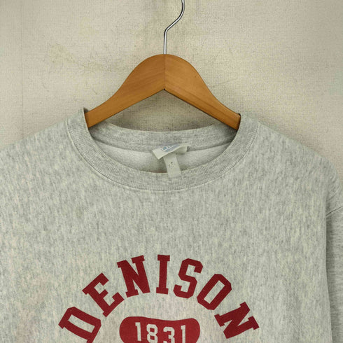 チャンピオン Champion 00S 青タグ フロントカレッジプリント REVERSE WEAVE リバースウィーヴ クルーネックスウェット メンズ import:M