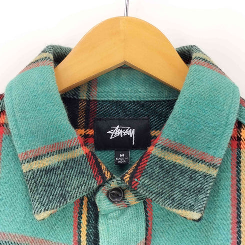 ステューシー Stussy ACE PLAID エースプラッド L/S SHIRT 長袖 チェック柄シャツ メンズ import:M