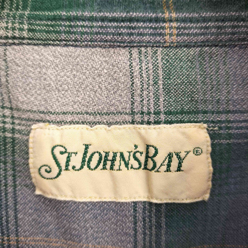 セントジョンズベイ STJOHNS BAY 90S ボタンダウン チェック長袖ネルシャツ メンズ import:XL