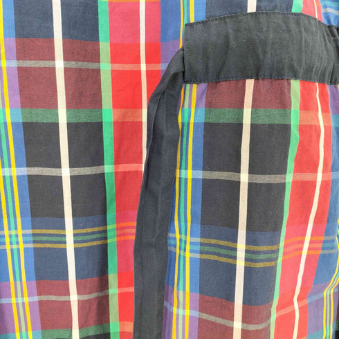 フレッドペリー FRED PERRY タータンチェック 半袖ワンピース レディース バスト79-87 身長154-162
